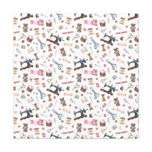 Sewing Elements White - Canvas Gallery Wraps
