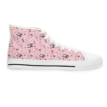 Sewing Elements Pink Women's High Top Sneakers