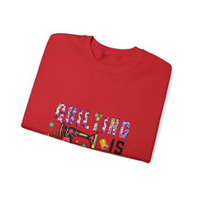 Floral Quilting is My Therapy Unisex Heavy Blend™ Crewneck Sweatshirt
