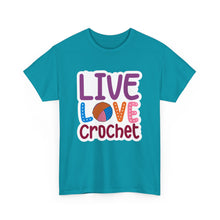 Live Love Crochet Unisex Heavy Cotton Tee