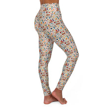 Watercolor Sewing Supplies 1 High Waisted Yoga Leggings