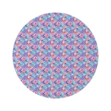 Pastel Alcohol Ink Flowers Pattern 6 Round Rug