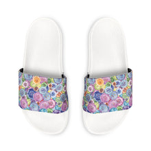 Packed Watercolor Buttons Women's PU Slide Sandals