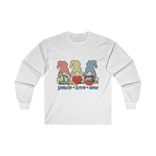 Peace, Love, Sew Gnomes Unisex Ultra Cotton Long Sleeve Tee