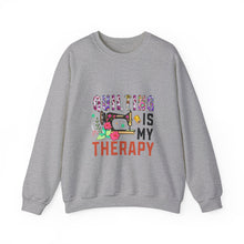 Floral Quilting is My Therapy Unisex Heavy Blend™ Crewneck Sweatshirt