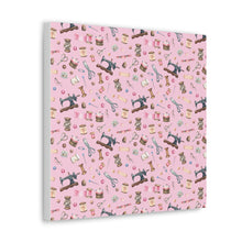 Sewing Elements Pink - Canvas Gallery Wraps