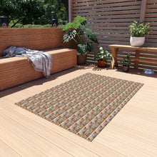 Watercolor Sewing Supplies 2 Outdoor Rug