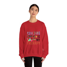 Floral Quilting is My Therapy Unisex Heavy Blend™ Crewneck Sweatshirt