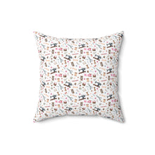 Sewing Elements White Spun Polyester Square Pillow