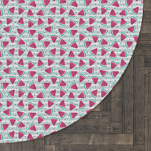 Summer Cute Watermelons Round Rug