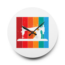 Retro Sewing Machine Acrylic Wall Clock