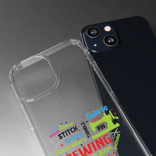 Colorful Sewing Word Cloud - Clear Cases