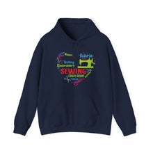 Colorful Sewing Word Cloud Unisex Heavy Blend™ Hooded Sweatshirt