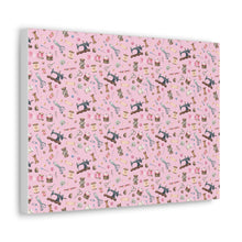 Sewing Elements Pink - Canvas Gallery Wraps