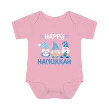 Happy Hanukkah Gnomes Infant Baby Rib Bodysuit