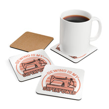 Sewing Is My Superpower Corkwood Coaster Set