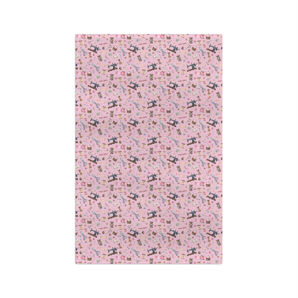 Sewing Elements Pink Microfiber Tea Towel