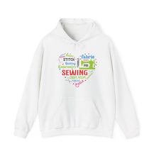 Colorful Sewing Word Cloud Unisex Heavy Blend™ Hooded Sweatshirt