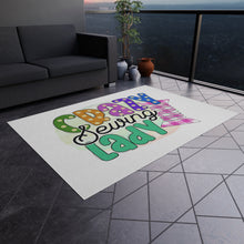 Crazy Sewing Lady Outdoor Rug