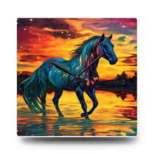 Colorful Modern Horse Acrylic Wall Clock