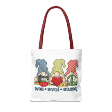 Peace, Love, Sew Gnomes Tote Bag