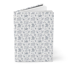 Outlined Sewing Elements Hardcover Journal Matte