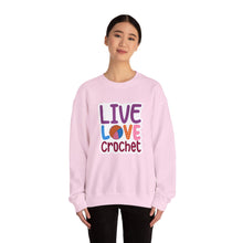Live Love Crochet Unisex Heavy Blend™ Crewneck Sweatshirt