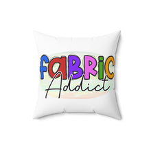 Fabric Addict Spun Polyester Square Pillow - White