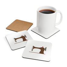 Vintage Sewing Machine Corkwood Coaster Set