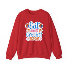 Eat Sleep Crochet Repeat Unisex Heavy Blend™ Crewneck Sweatshirt
