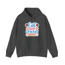 Eat Sleep Crochet Repeat Unisex Heavy Blend™ Hooded Sweatshirt