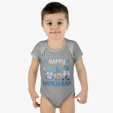 Happy Hanukkah Gnomes Infant Baby Rib Bodysuit