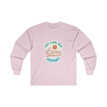 Just A Girl Crochet Unisex Ultra Cotton Long Sleeve Tee