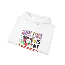 Floral Quilting is My Therapy Unisex Heavy Blend™ Hooded Sweatshirt