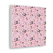 Sewing Elements Pink - Canvas Gallery Wraps