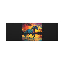 Colorful Modern Horse - Canvas Gallery Wraps - Black