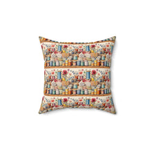 Watercolor Sewing Supplies 2 Spun Polyester Square Pillow