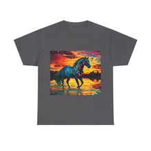 Colorful Modern Horse Unisex Heavy Cotton Tee