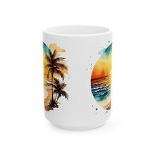 Sunset Beach Ceramic Mug, (11oz, 15oz)