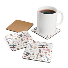 Sewing Elements White Corkwood Coaster Set