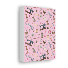 Sewing Elements Pink - Canvas Gallery Wraps