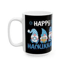 Happy Hanukkah Gnomes Ceramic Mug, (11oz, 15oz)