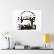 Cats and Sewing - Canvas Gallery Wraps