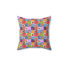 Quilted Pattern 1 Spun Polyester Square Pillow