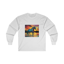 Colorful Modern Horse Unisex Ultra Cotton Long Sleeve Tee