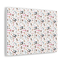 Sewing Elements White - Canvas Gallery Wraps