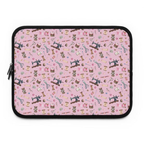 Sewing Elements Pink Laptop Sleeve