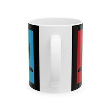 Retro Sewing Machine Ceramic Mug, (11oz, 15oz) - Black