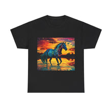 Colorful Modern Horse Unisex Heavy Cotton Tee