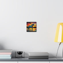 Colorful Modern Horse - Canvas Gallery Wraps - Black